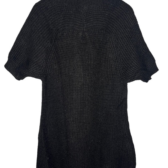 Ann Taylor chunky knit alpaca wool blend snap front sweater dress Sz M - Picture 2 of 6